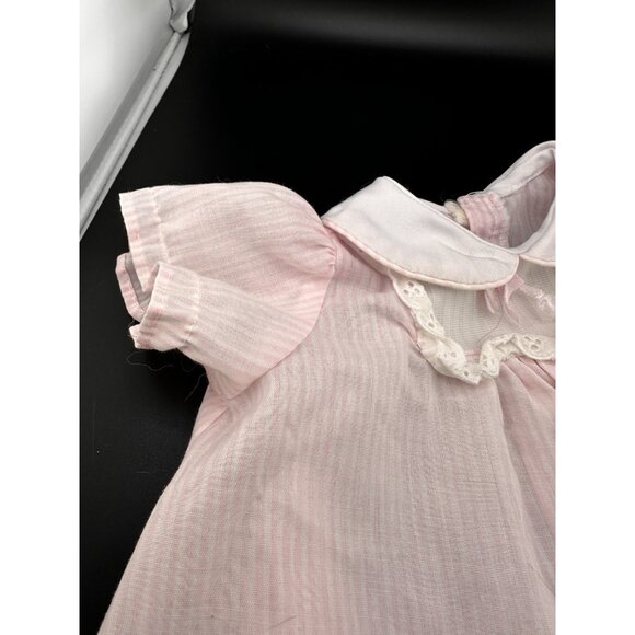 Cabbage Patch Kids Preemie Doll Coleco Pink White Striped Dress Vtg 1984 - Picture 5 of 9